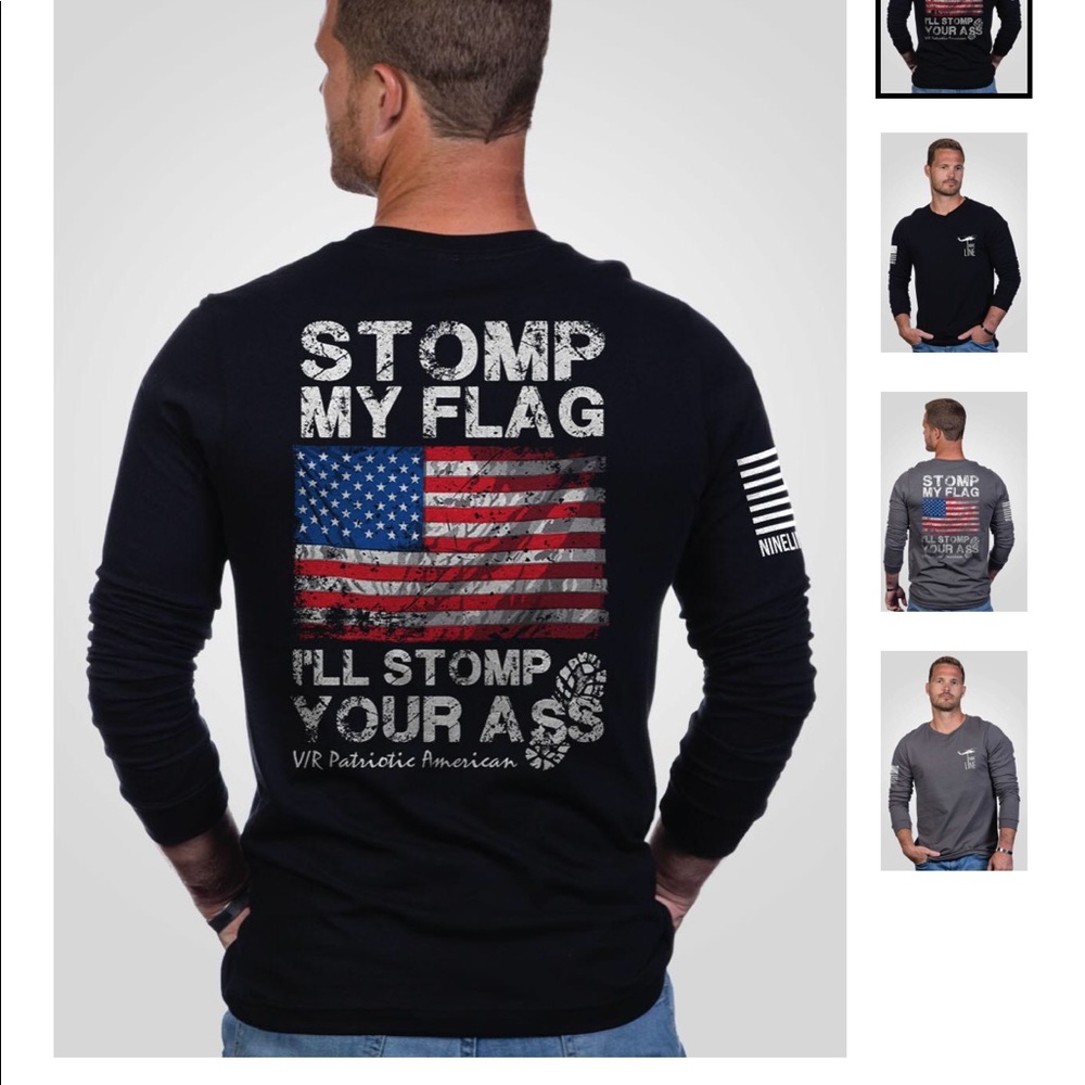 Black Nine Line Long Sleeve Shirt.